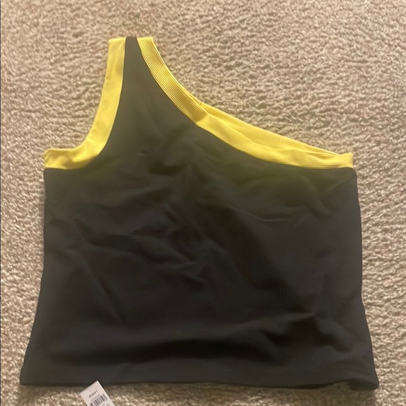 New York & Company Black and Yellow Mini Skirt Set Night Out - Picture 3 of 5